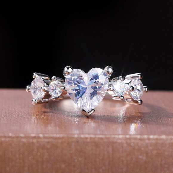 New Fashion Exquisite Promise Eternal Love Heart Ring, GPMB1523 - Picture 2 of 6